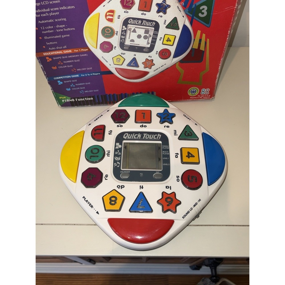 Vintage 1996 RadioShack Quick Touch Learning Game 60-2489 WORKS w/ Original Box - Picture 6 of 6